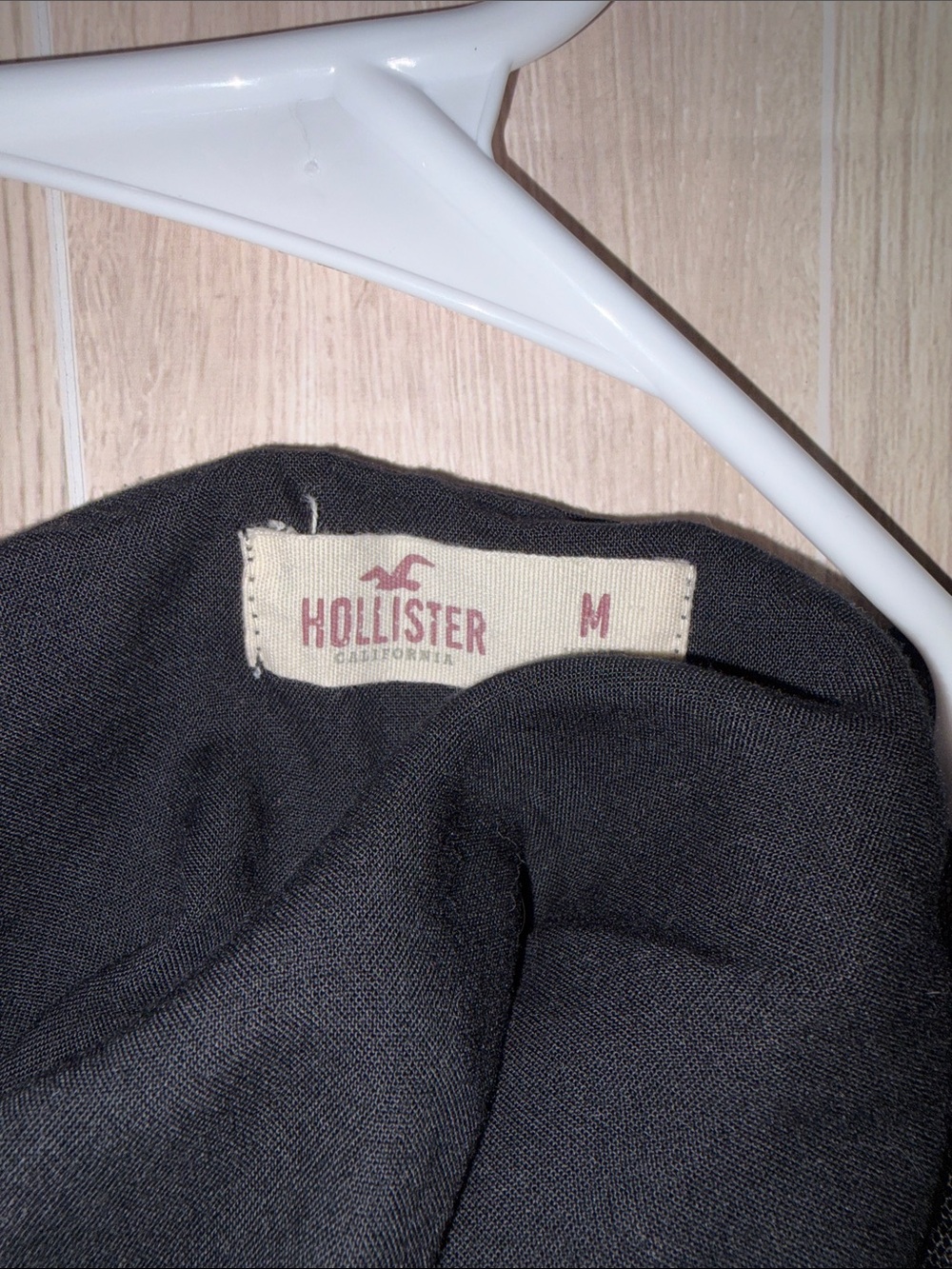 Hollister Black Mesh Camisole with Pink Floral Embroidery - Picture 6 of 6